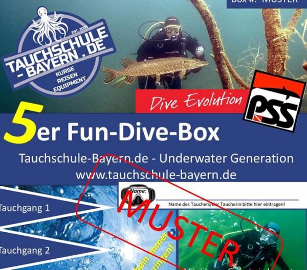 GUTSCHEIN 5er Fun-Dive-Box